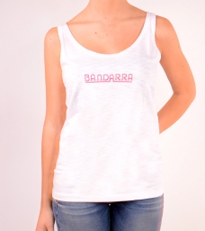 Bandarra Classic Tank Top White / Pink